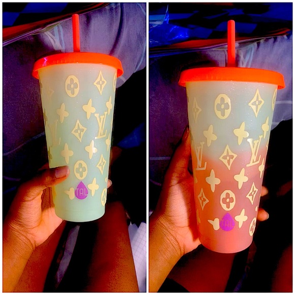Custom Louis Vuitton color changing cup - Picture 1 of 2